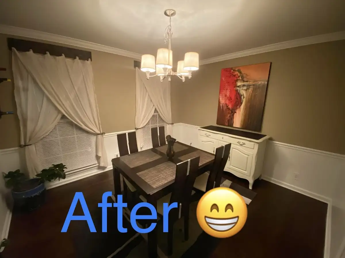 Professional dining room restoration after water damage in Clearlake
