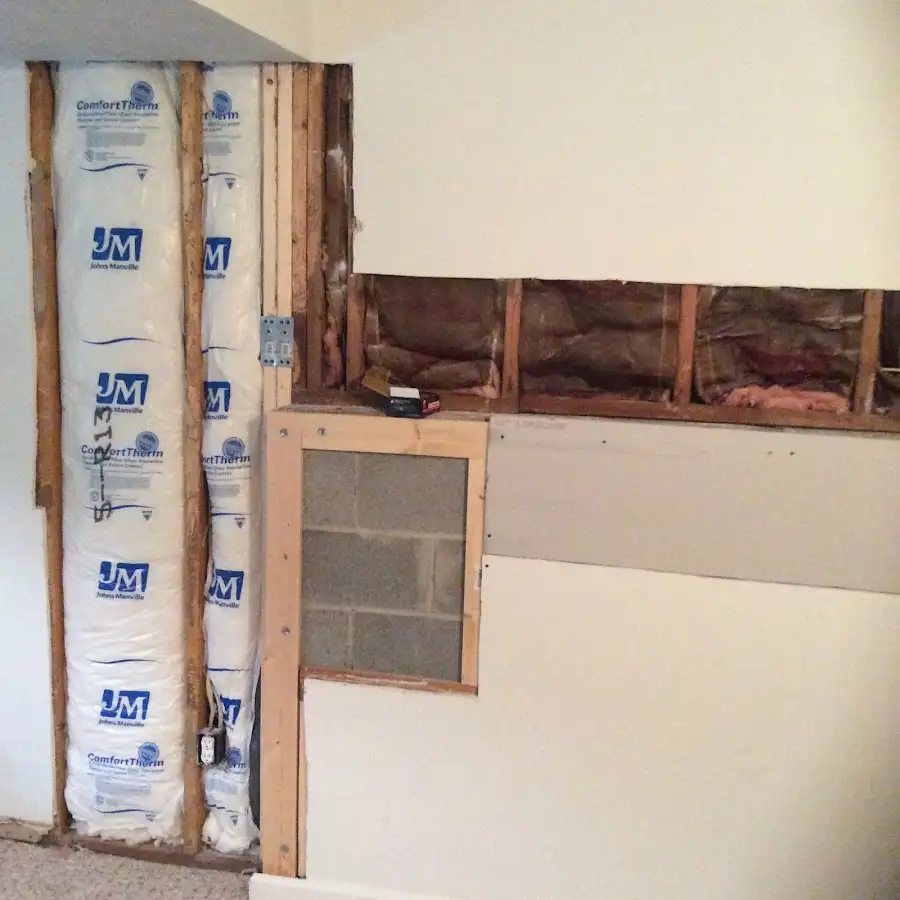 Wall insulation replacement during Contents Cleaning & Restoration in Clearlake